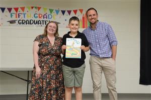 Elementary School Student Graduating Fifth Grade